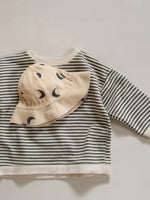 CARDIGAN ORGANIC ZOO STRIPES