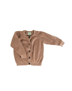 CARDIGAN FUB CAMEL