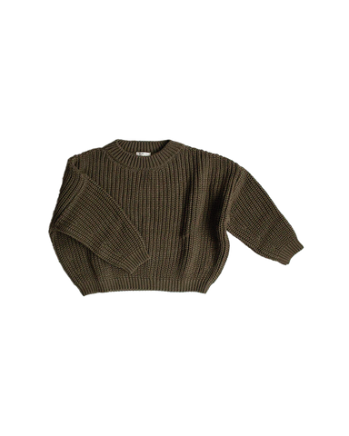 CARDIGAN THE SIMPLE FOLK OLIVE 80